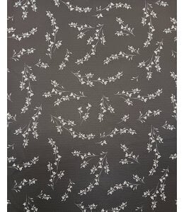 Yard of 96/4 Poly Spandex Horizontal Rib Print Fabric 572517-BK