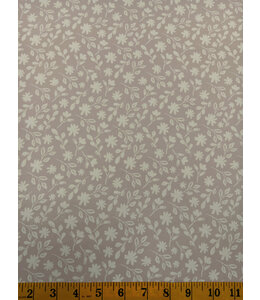 Dandelion Fabrics & Gifts Yard of Jersey Knit, Meredith Floral Grey Lilac Eureka Fabric