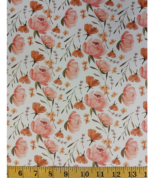 Yard of Jersey Knit, Jackie Floral Eureka Fabric