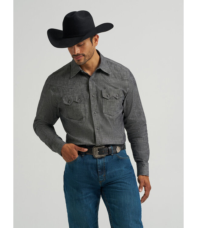 Wrangler Men's Cody Johnson Two Pocket Western Snap Shirt 112368068