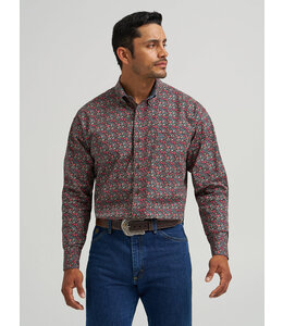 Wrangler Men's George Strait Long-Sleeve Button Down One Pocket Shirt 112368235