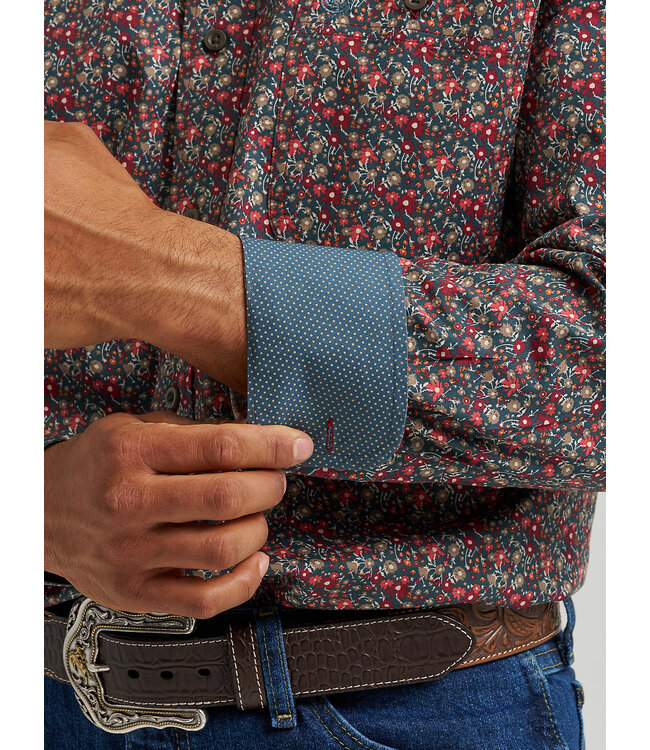 Wrangler Men's George Strait Long-Sleeve Button Down One Pocket Shirt 112368235