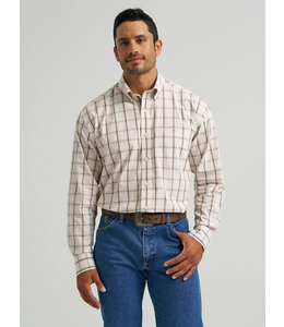 Wrangler Men's George Strait Long-Sleeve Button Down One Pocket Shirt 112368227