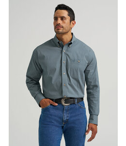Wrangler Men's George Strait Long-Sleeve Button Down One Pocket Shirt 112368204