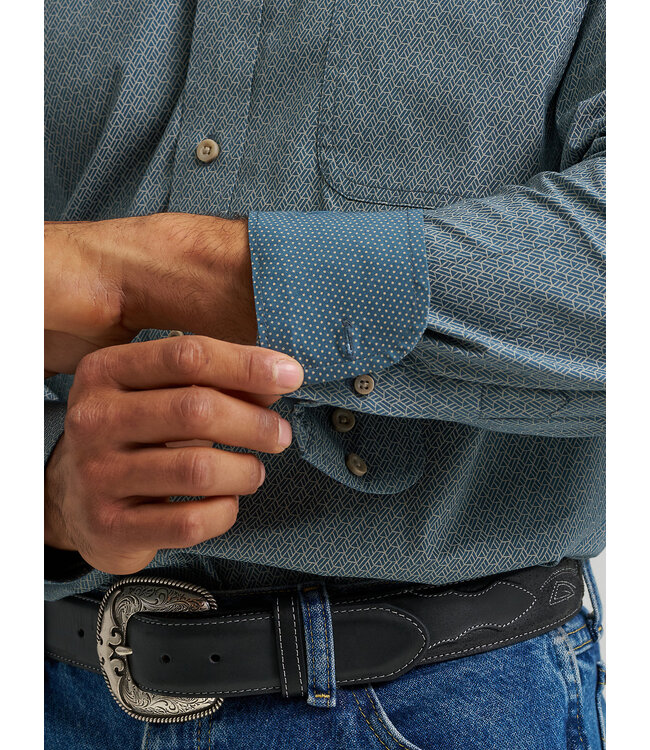 Wrangler Men's George Strait Long-Sleeve Button Down One Pocket Shirt 112368204