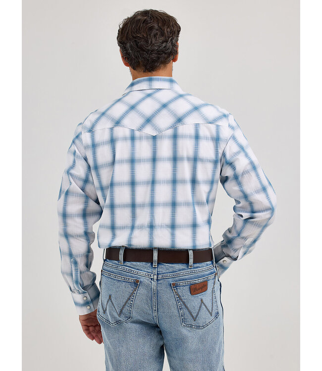 Wrangler Men's Retro Premium Long-Sleeve Western Snap Plaid Shirt 112368522