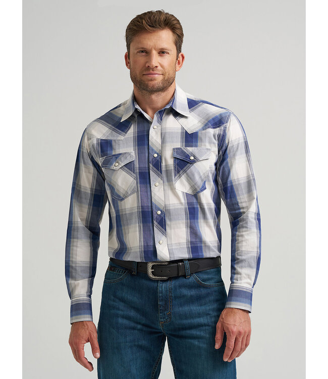 Wrangler Men's 20X Competition Advanced Comfort Long-Sleeve Two Pocket Western Snap Shirt 112367938