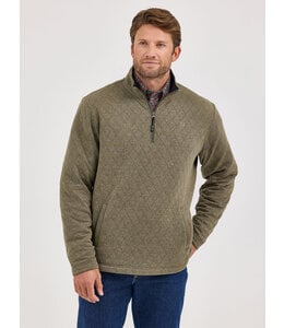 Wrangler Men's George Strait Quarter Zip Quilted Pullover 112367929