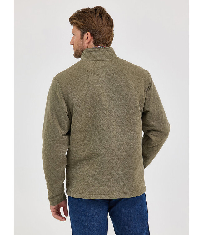 Wrangler Men's George Strait Quarter Zip Quilted Pullover 112367929