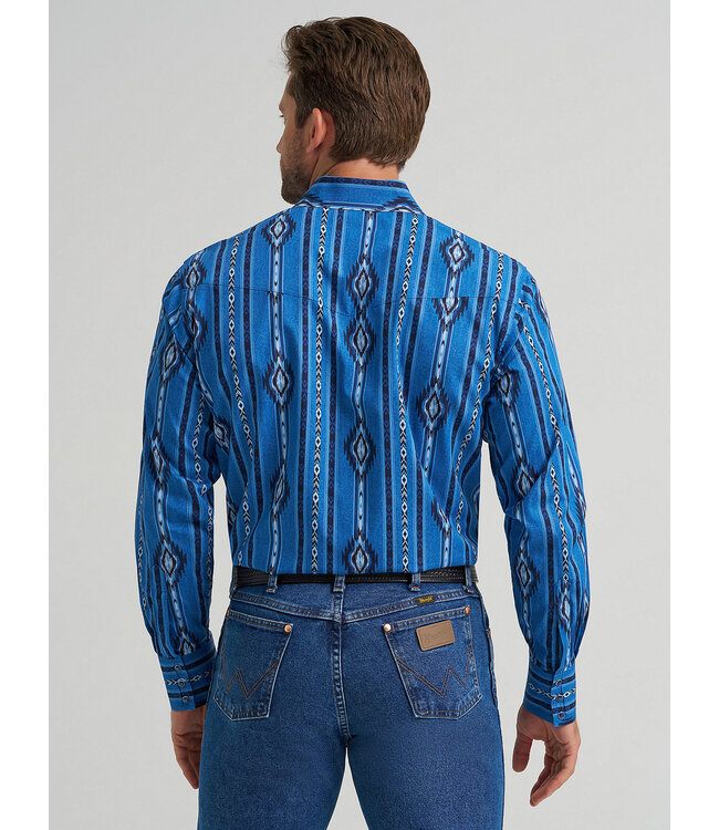 Wrangler Men's Checotah Long-Sleeve Western Snap Printed Shirt 112367721