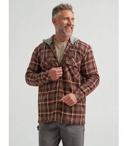 Wrangler Men's Riggs Workwear Hooded Flannel Work Jacket 112366592