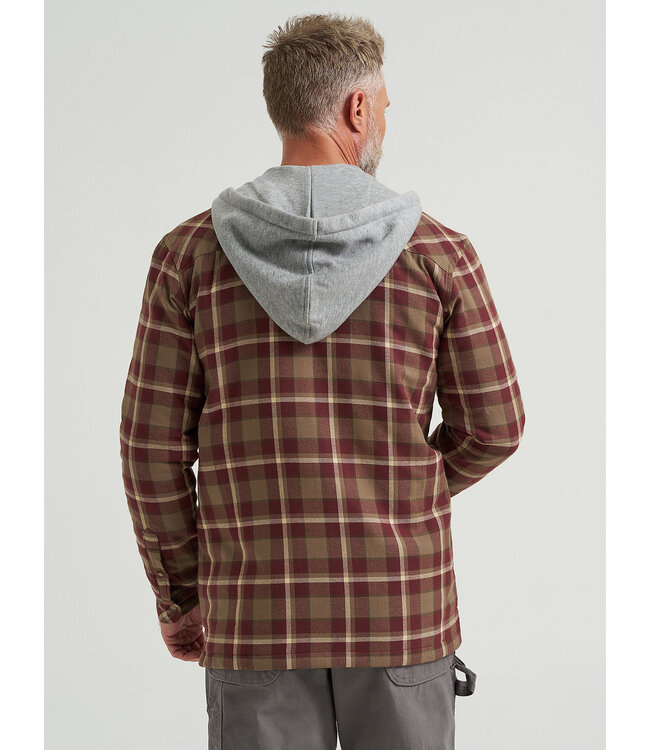 Wrangler Men's Riggs Workwear Hooded Flannel Work Jacket 112366592