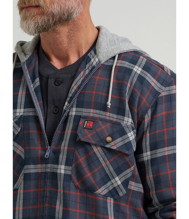 Wrangler Men's Riggs Workwear Hooded Flannel Work Jacket 112366591