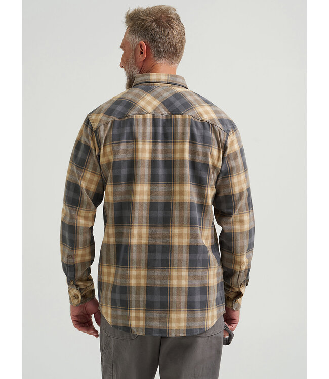 Wrangler Men's Riggs Workwear Flannel Foreman Plaid Work Shirt 112366286