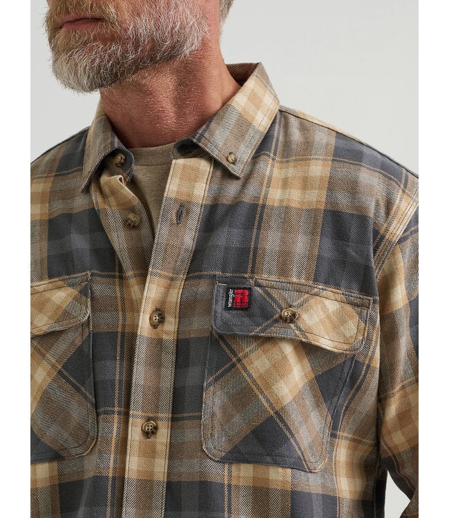 Wrangler Men's Riggs Workwear Flannel Foreman Plaid Work Shirt 112366286