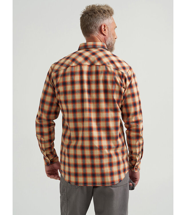 Wrangler Men's Riggs Workwear Long-Sleeve Foreman Plaid Work Shirt 112366232