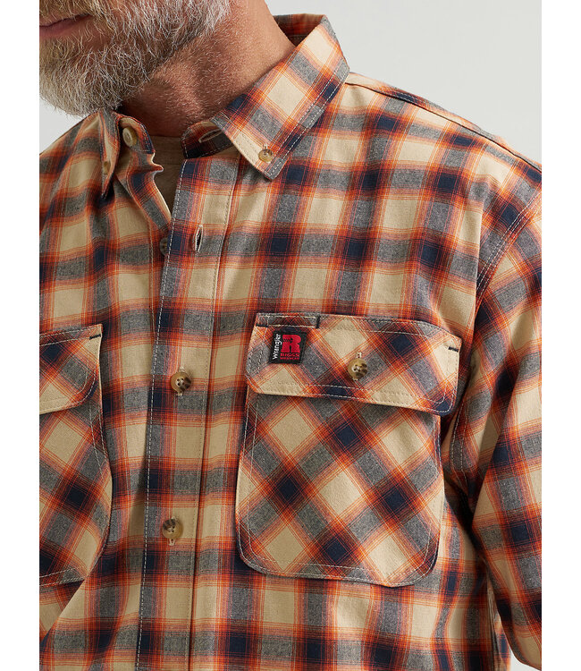 Wrangler Men's Riggs Workwear Long-Sleeve Foreman Plaid Work Shirt 112366232