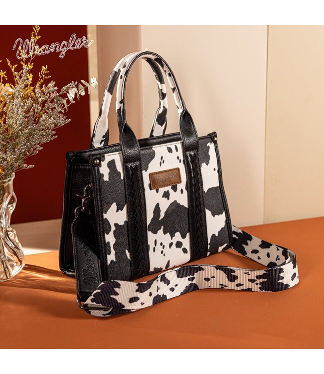 Wrangler Cow Print Concealed Carry Tote/Crossbody WG133-8120S