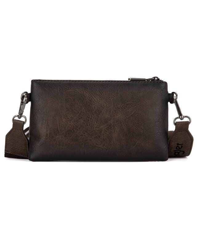Wrangler Dual Zipper Compartment Crossbody Bag WG120-209