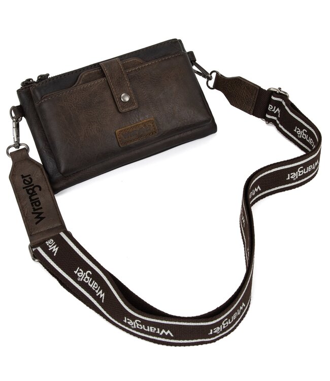 Wrangler Dual Zipper Compartment Crossbody Bag WG120-209