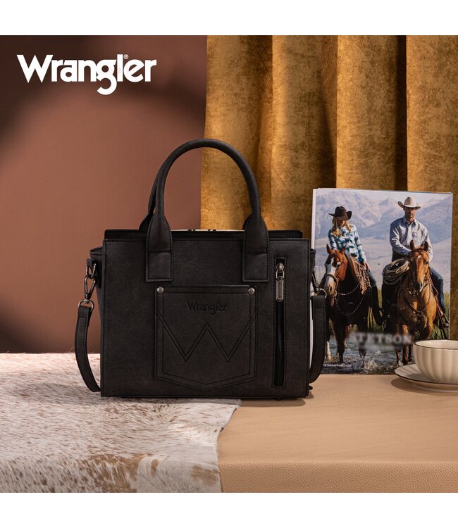 Wrangler Tooled Aztec Pattern Print Concealed Carry Tote/Crossbody WG226-8120