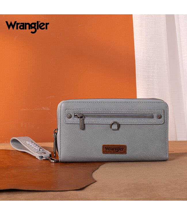 Wrangler Dual Zipper Compartment Large Wallet WG185-W050