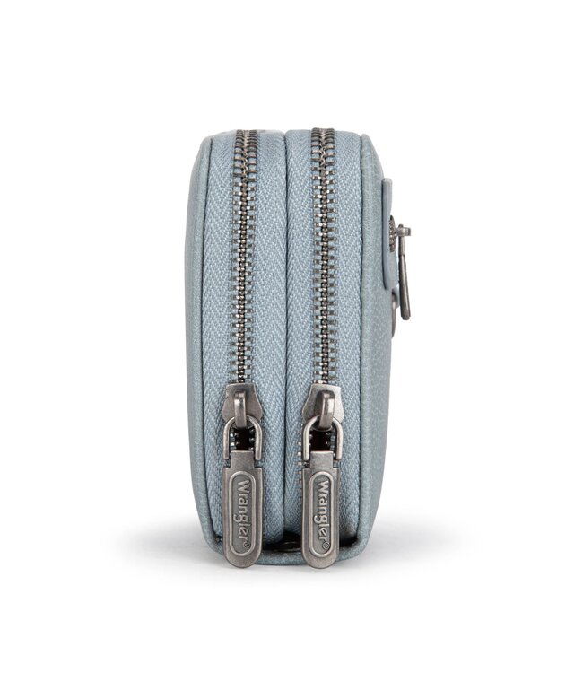 Wrangler Dual Zipper Compartment Large Wallet WG185-W050