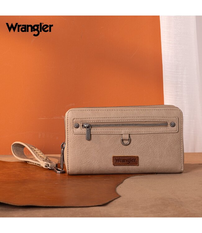 Wrangler Dual Zipper Compartment Large Wallet WG185-W050