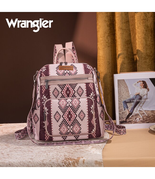 Wrangler Aztec Print Backpack/Crossbody WG213-9110