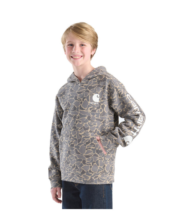 Carhartt Boy's Long-Sleeve Camo Graphic Sweatshirt CA6773