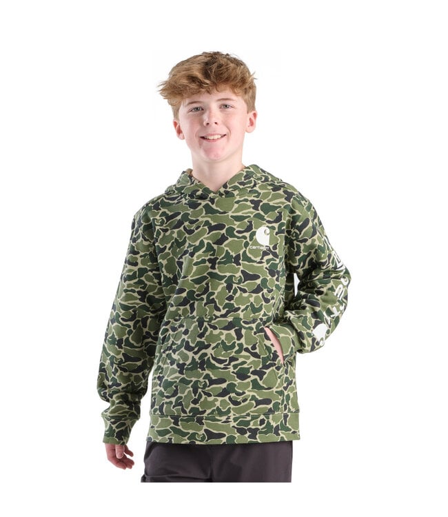 Carhartt Boy's Long-Sleeve Camo Graphic Sweatshirt CA6773