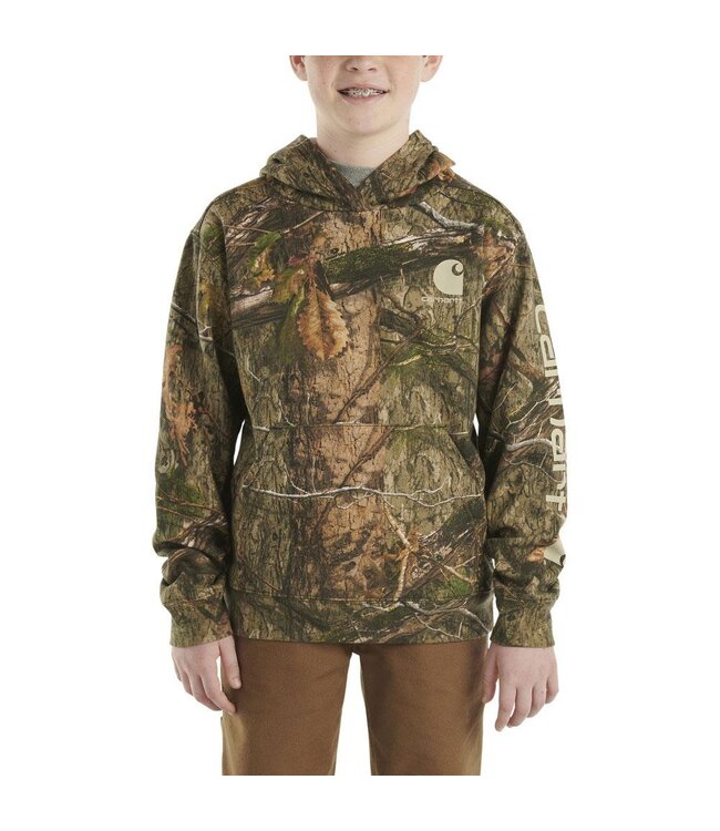 Carhartt Boy's Long-Sleeve Camo Graphic Sweatshirt CA6470