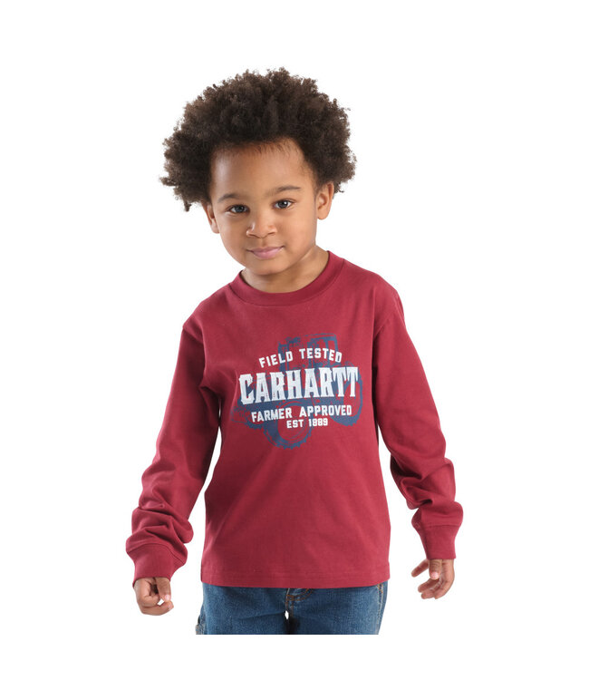 Carhartt Boy's Toddler Long-Sleeve Tractor T-Shirt CA6768