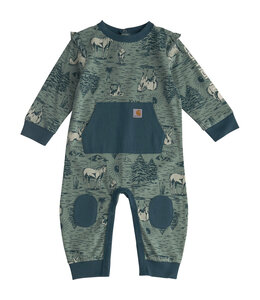 Carhartt Girl's Infant Long-Sleeve Printed Coverall CM9762