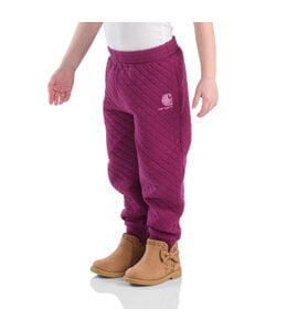 Carhartt Girl's Infant/Toddler Quilted Logo Sweatpant CK9490