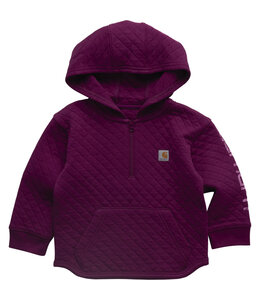 Carhartt Girl's Infant/Toddler Long-Sleeve Quilted Jersey Half-Zip Sweatshirt CA7151