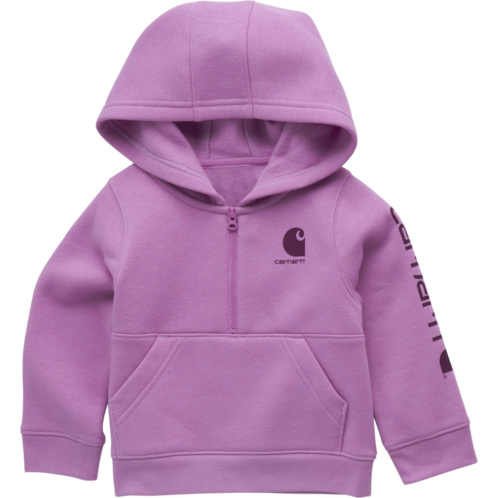 Carhartt Girl's Infant/Toddler Long-Sleeve Half-Zip Sweatshirt