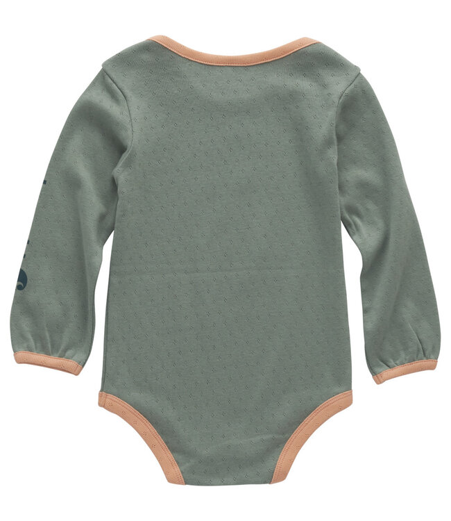 Carhartt Girl's Infant Long-Sleeve Floral "C" Bodysuit CA7160
