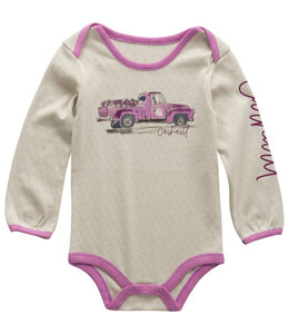 Carhartt Girl's Infant Long-Sleeve Vintage Truck Bodysuit CA7158