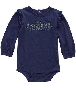 Carhartt Girl's Infant Long-Sleeve Floral Script Bodysuit CA7156