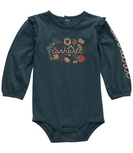 Carhartt Girl's Infant Long-Sleeve Fall Veggie Bodysuit CA7155