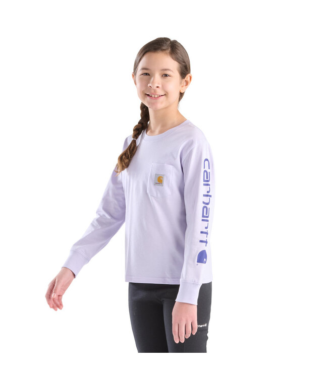 Carhartt Girl's Long-Sleeve Graphic Pocket T-Shirt CA7147