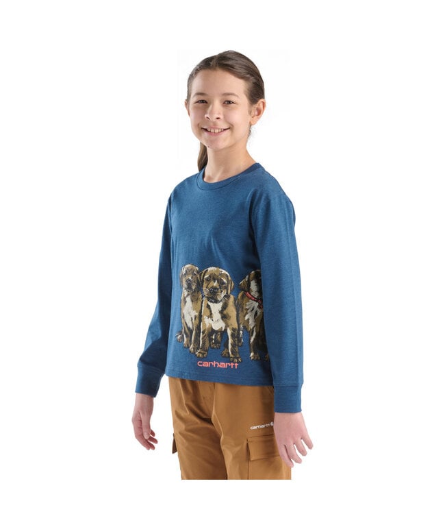 Carhartt Girl's Long-Sleeve Puppies T-Shirt CA7141