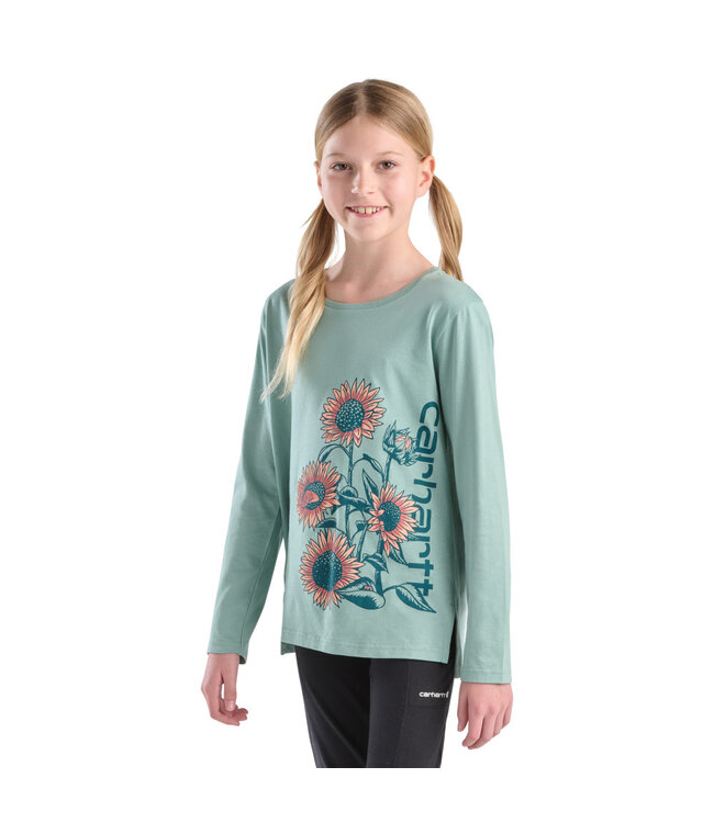 Carhartt Girl's Long-Sleeve Sunflower T-Shirt CA7137