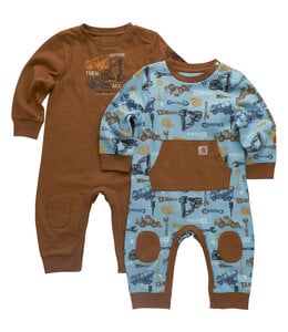 Carhartt Boy's Infant Long-Sleeve Construction Coverall 2pc Set CG8985