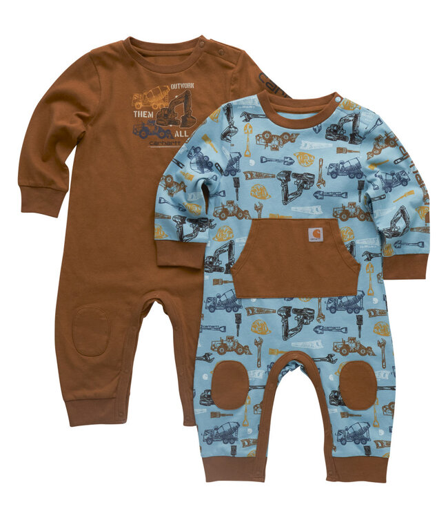 Carhartt Boy's Infant Long-Sleeve Construction Coverall 2pc Set CG8985
