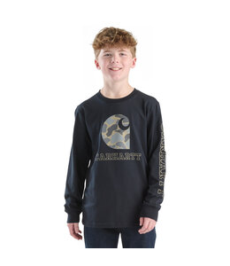 Carhartt Boy's Long-Sleeve Camo C T-Shirt CA6751