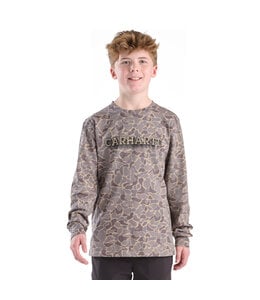Carhartt Boy's Long-Sleeve Camo T-Shirt CA6752