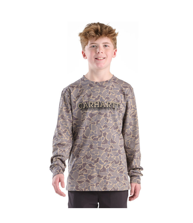 Carhartt Boy's Long-Sleeve Camo T-Shirt CA6752