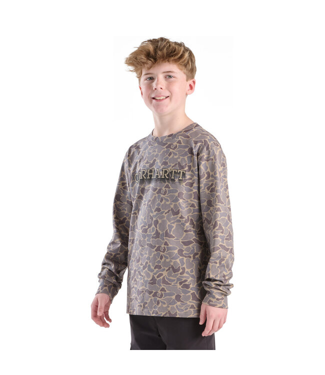 Carhartt Boy's Long-Sleeve Camo T-Shirt CA6752
